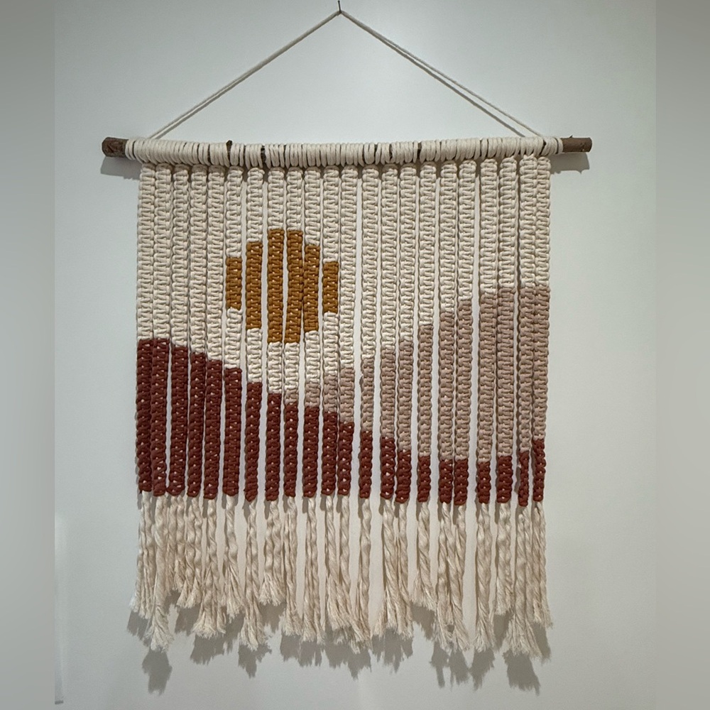 Handcrafted Macrame Landscape Wall Hanging